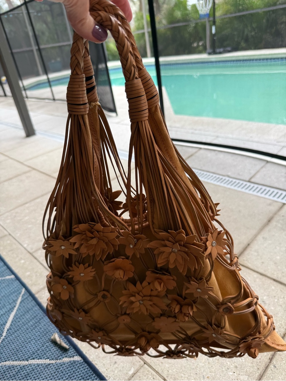 Beverly Feldman Festival Boho Tote Bag - Tan